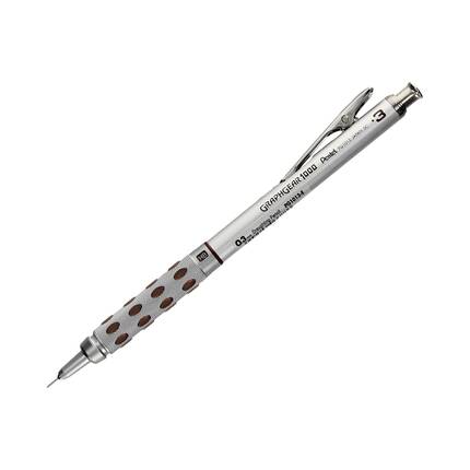 Ołówek automatyczny 0.3mm srebrno-brązowy Graphgear 1000 Pentel PN6673 01