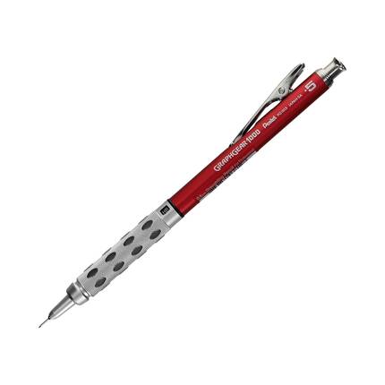 Ołówek automatyczny 0.5mm czerwony Graphgear 1000 Pentel PN6676 01