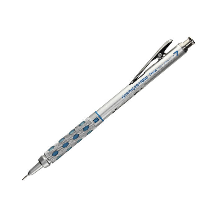 Ołówek automatyczny 0.7mm srebrno-niebieski Graphgear 1000 Pentel PN6680 01