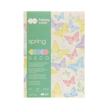 Blok Deco A5/20 5kol 170g HappyColor Spring ST5020 01