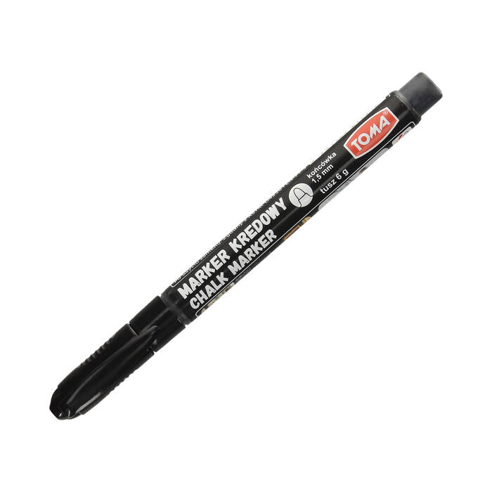 Marker kredowy 1.5mm czarny Fine Toma TO-293 TA1799 01