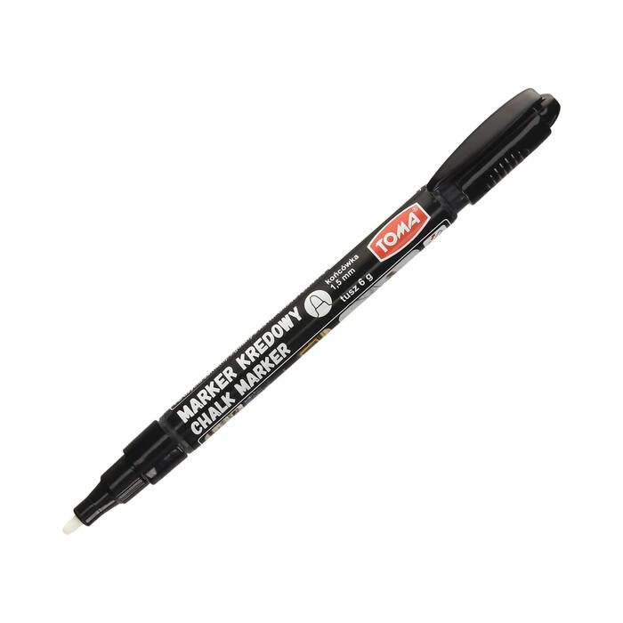 Marker kredowy 1.5mm czarny Fine Toma TO-293 TA1799 02