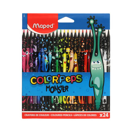 Kredki ołówkowe 24kol Monster Colorpeps Maped 862624 MA5086 01
