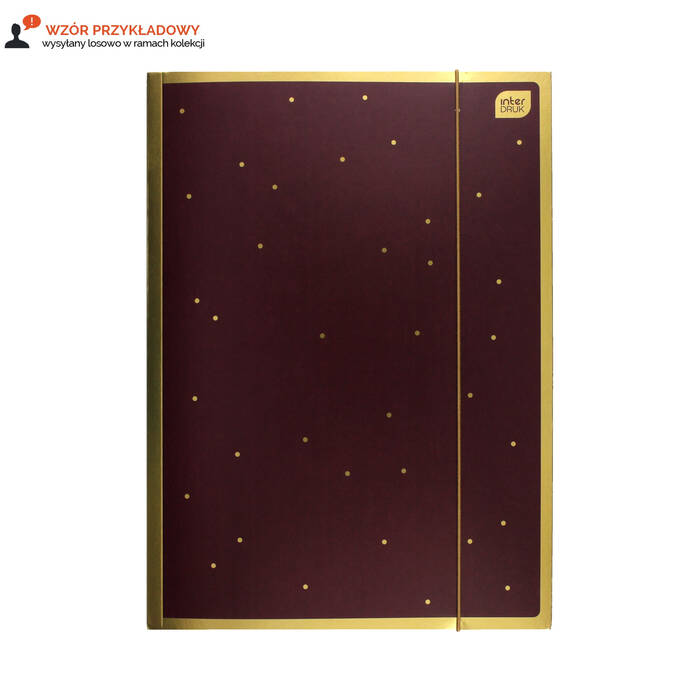 Teczka gumka A4+ Satind Gold 3 Interdruk IR1115 01