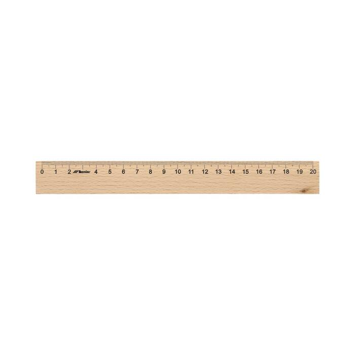 Linijka 20cm drewniana Leniar 30061 VL0557 02