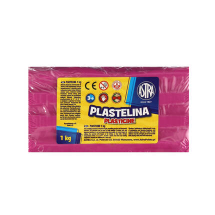 Plastelina 1kg różowa AZ6183 01