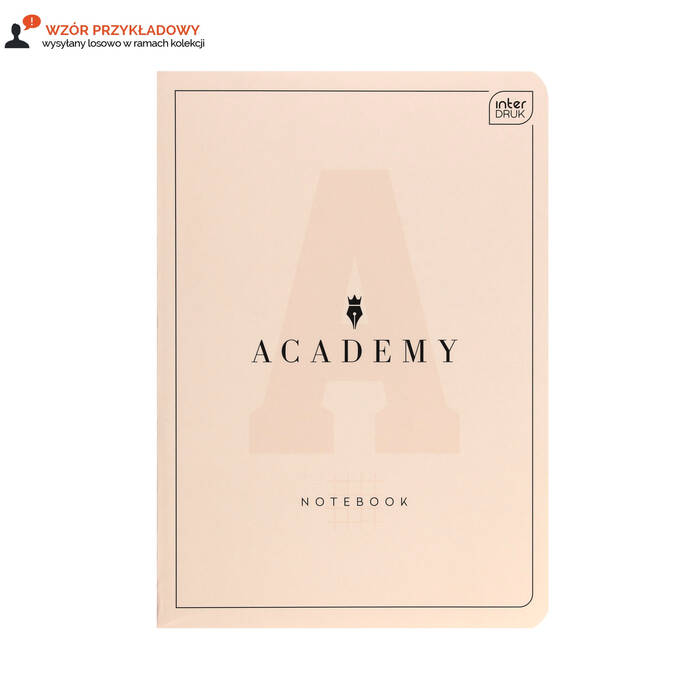 Zeszyt A5/60 linia Academy pastel Interdruk 90g IR1164 01