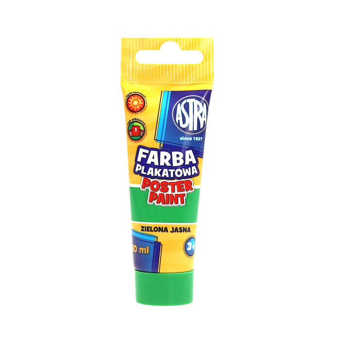 Farba plakatowa jasnozielona 30ml Astra AZ5060 01