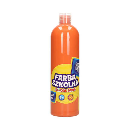 Farba szkolna pomarańczowa 500ml Astra AZ5221 01