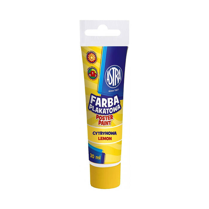 Farba plakatowa cytryna 30ml Astra AZ5057 01