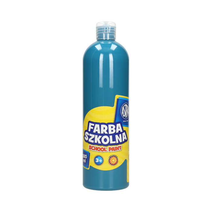 Farba szkolna turkusowa 500ml Astra AZ5224 01