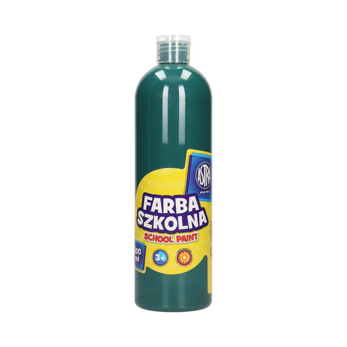 Farba szkolna ciemnozielona 500ml Astra VK1881 01