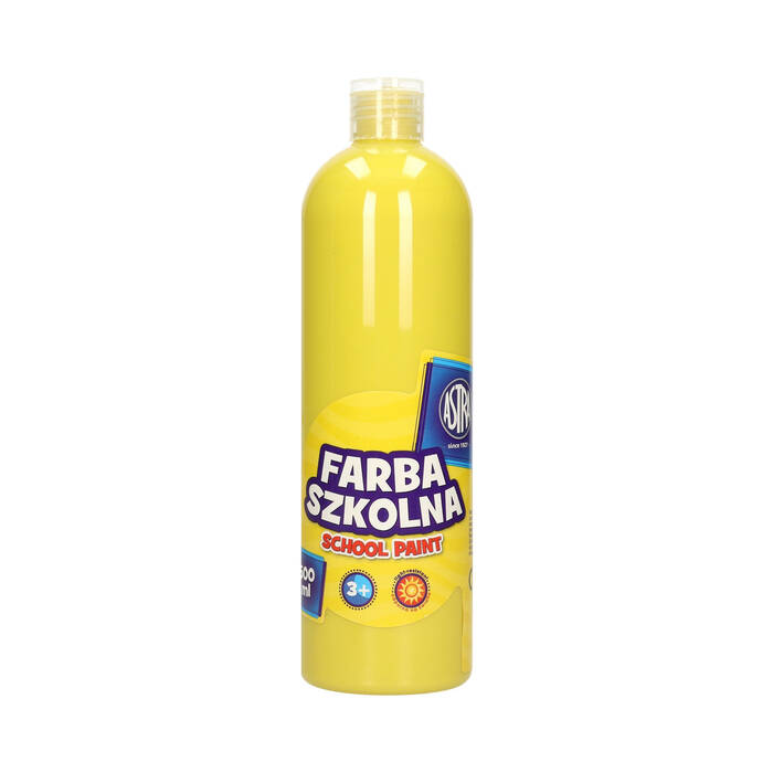 Farba szkolna żółta 500ml Astra VK1882 01