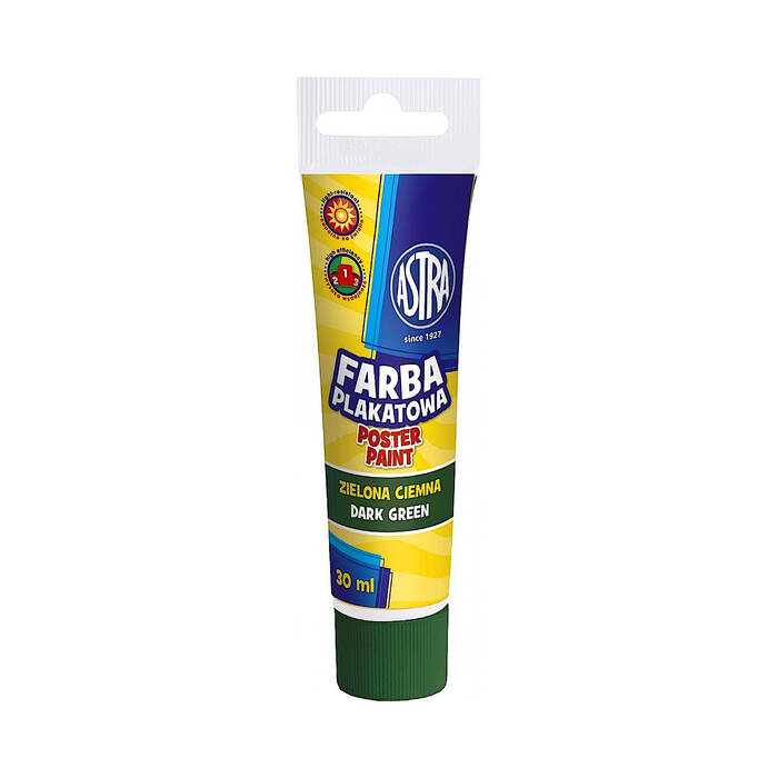 Farba plakatowa ciemnozielona 30ml Astra AZ5055 01