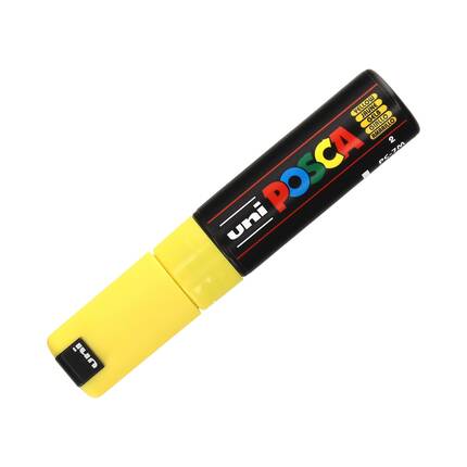 Marker plakatowy 4.5-5.5mm żółty okrągły Posca PC-7M UN1163 01