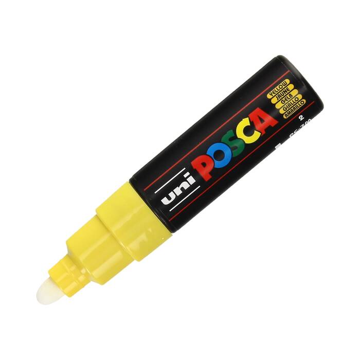 Marker plakatowy 4.5-5.5mm żółty okrągły Posca PC-7M UN1163 02