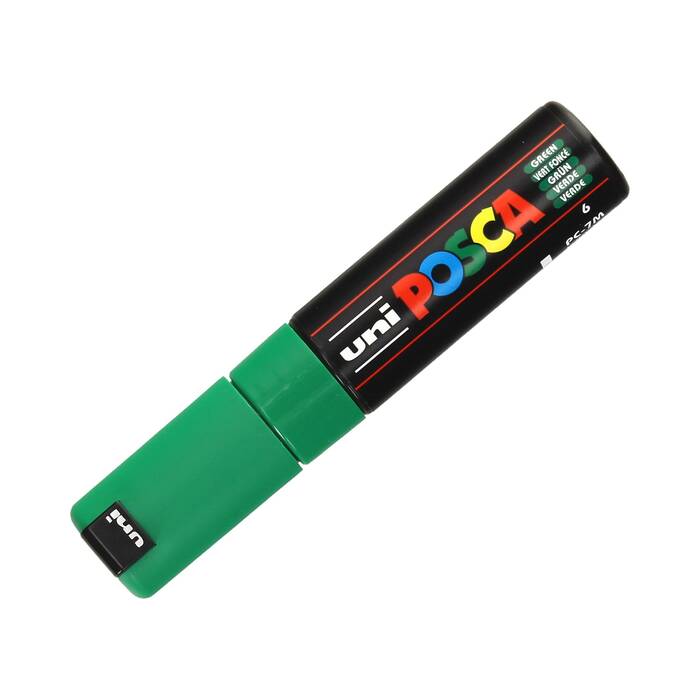 Marker plakatowy 4.5-5.5mm zielony okrągły Posca PC-7M UN1167 01