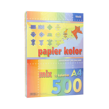 Papier ksero A4 10kol/mix Kreska (500) KR2045 01