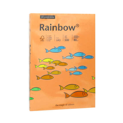 Papier ksero A3 80g jasnopomarańczowy Rainbow 22 PI1042 01