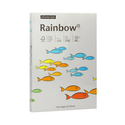 Papier ksero A3 80g szary Rainbow 96 PI1054 01