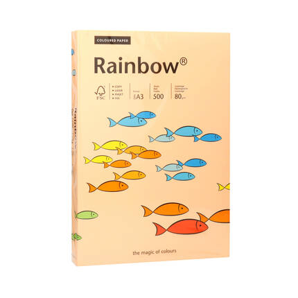 Papier ksero A3 80g łososiowy Rainbow 40 PI1043 01