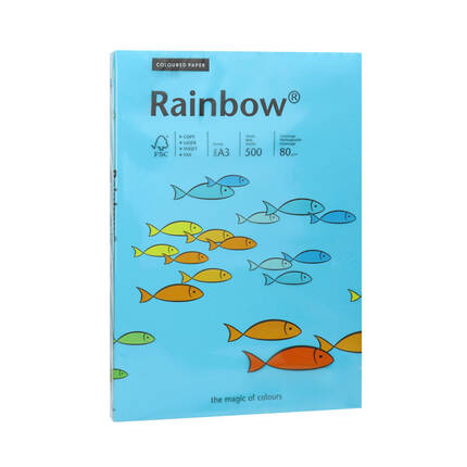 Papier ksero A3 80g niebieski Rainbow 87 PI1063 01