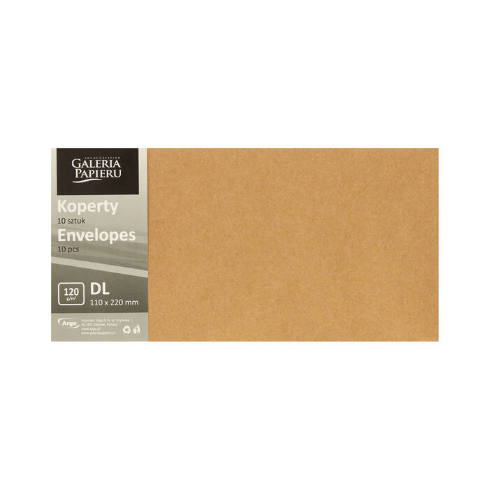 Koperty DL beżowe Nature 120g (10) AG7487 02