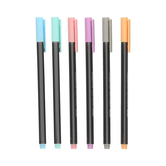 Cienkopis 0.3mm 6kol pastel Triplus Staedtler S334 SB6PA ST1144 03