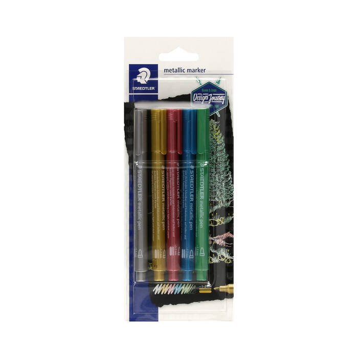 Marker metaliczny 1.0-2.0mm 5kol Staedtler ST7734 01