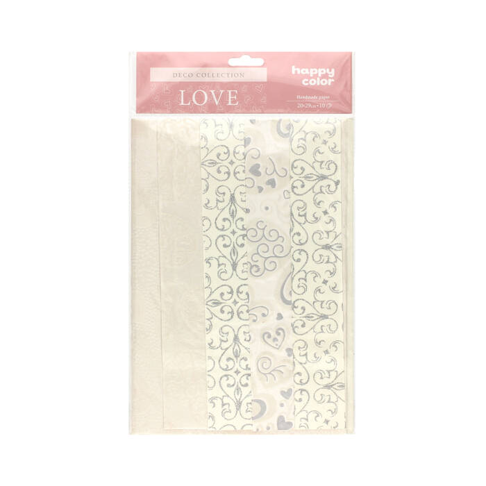 Papier ozdobny 20x29 Love/mix HappyColor (10) ST1736 01