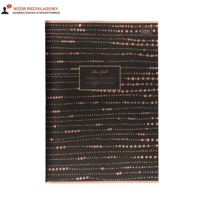Zeszyt A4/60 kratka metallic Rose Gold Interdruk IR5369 01
