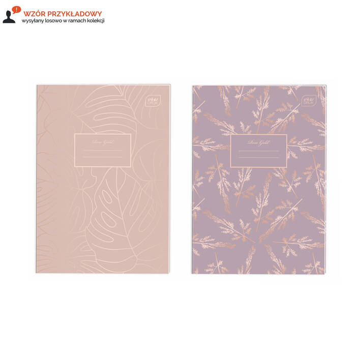 Zeszyt A4/60 kratka metallic Rose Gold Interdruk IR5369 02