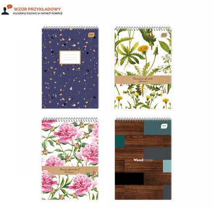 Kołozeszyt A4/100 kratka - krótki bok - Interdruk IR5986 02