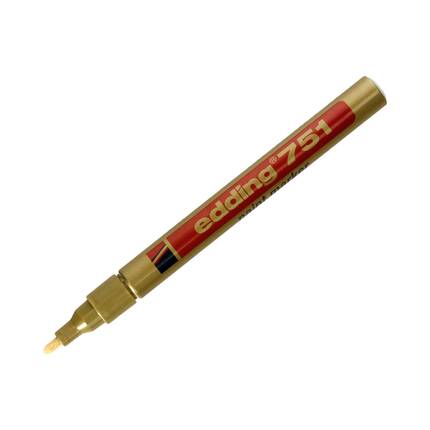 Marker olejowy 1.0-2.0mm złoty okrągły Edding 751 EG5098 02