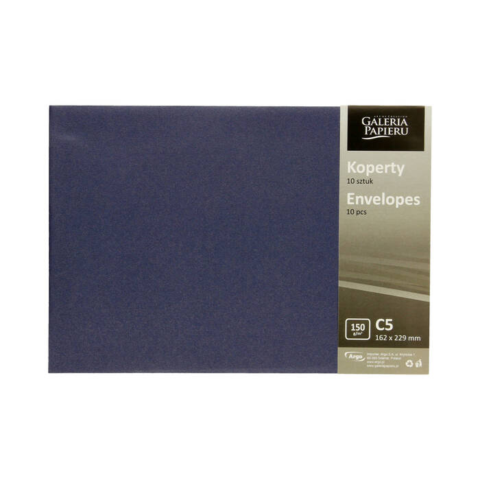 Koperty C5 granatowe Pearl 150g (10) AG6017 03