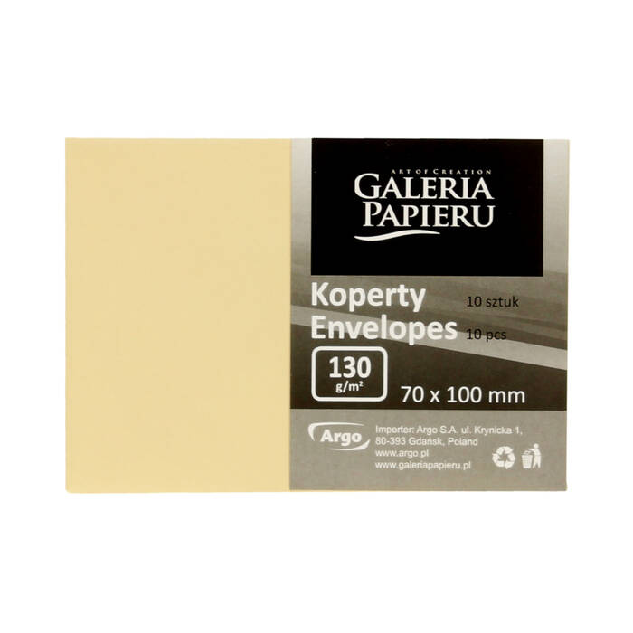 Koperty 70x100 ciemnokremowe satynowane 130g (10) AG7674 02