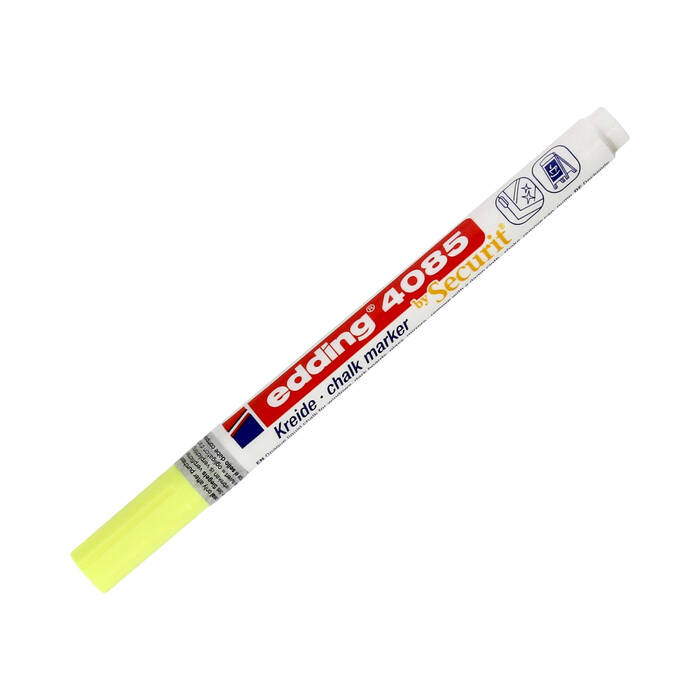 Marker kredowy do szyb 1.0-2.0mm żółty neon Edding 4085 EG5230 01