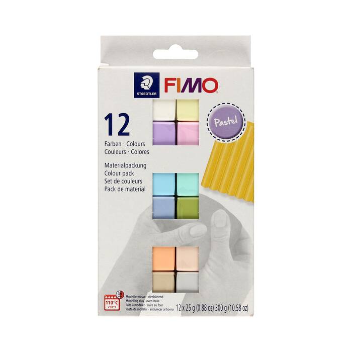 Modelina zestaw 12kol x 25g soft Pastel FIMO ST6433 01