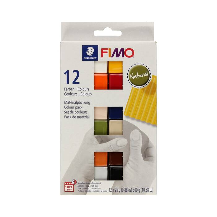 Modelina zestaw 12kol x 25g soft Natural FIMO ST6434 01