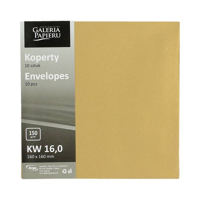 Koperty 160x160 Pearl złoty 150g (10) AG7242 02