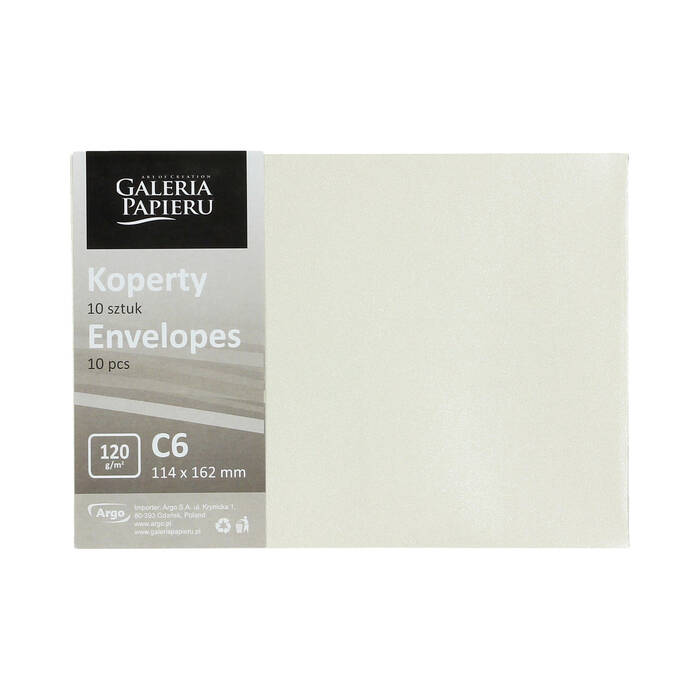 Koperty C6 białe Millenium 120g - 10 szt. w opak. AG7468 02