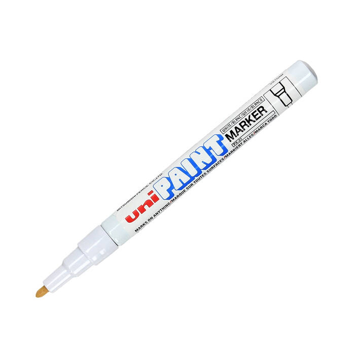 Marker olejowy 0.8-1.2mm biały okrągły Uni PX21 UN1053 02