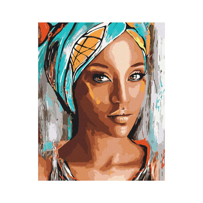 Zestaw do malowania farbami wg numerów Afrykańska Kobi ASTRA 801022903 AZ0311 03