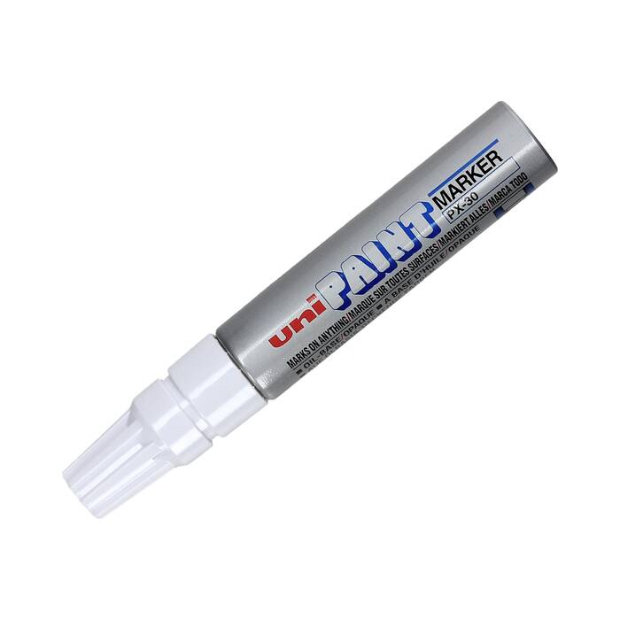 Marker olejowy 4.0-8.5mm srebrny ścięty Uni PX30 UN5108 01