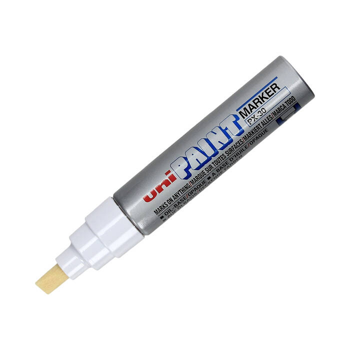 Marker olejowy 4.0-8.5mm srebrny ścięty Uni PX30 UN5108 02