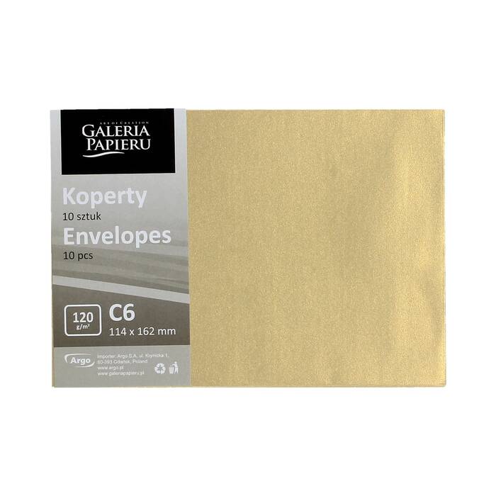Koperty C6 złoty/Pearl 120g (10) AG7680 03