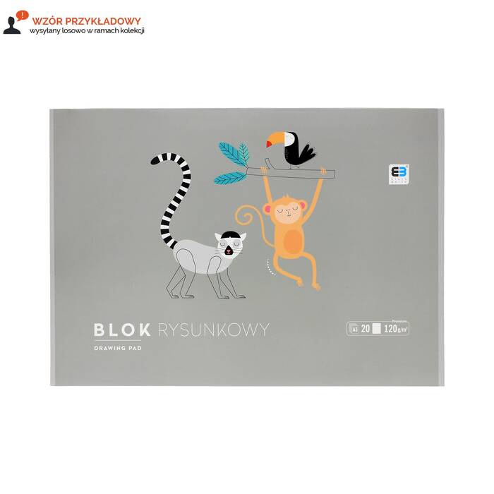 Blok rysunkowy A3/20 BB Kids Interdruk 120g IR6556 01