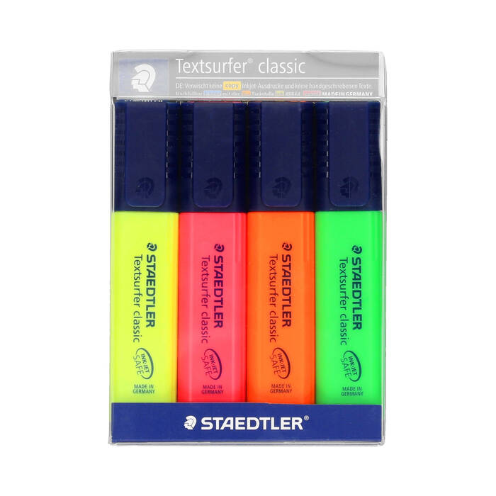 Zakreślacz 4kol etui Textsurfer Classic Staedtler ST6622 01