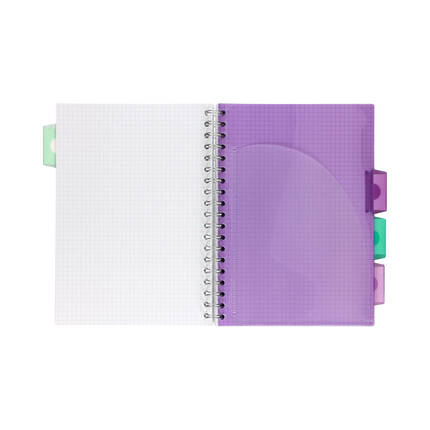 Kołozeszyt B5/200str kratka morski Project Book pastel Pukka NZ2190 02