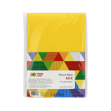 Karton falisty A4 10kol Happy Color (10) ST7205 01